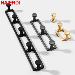 NAIERDI-Wall Hanging Single Hook, Zinc Alloy, 5 Double Hanger Rack para pendurar roupas, chapéu, casaco, ganchos, ferragens para móveis