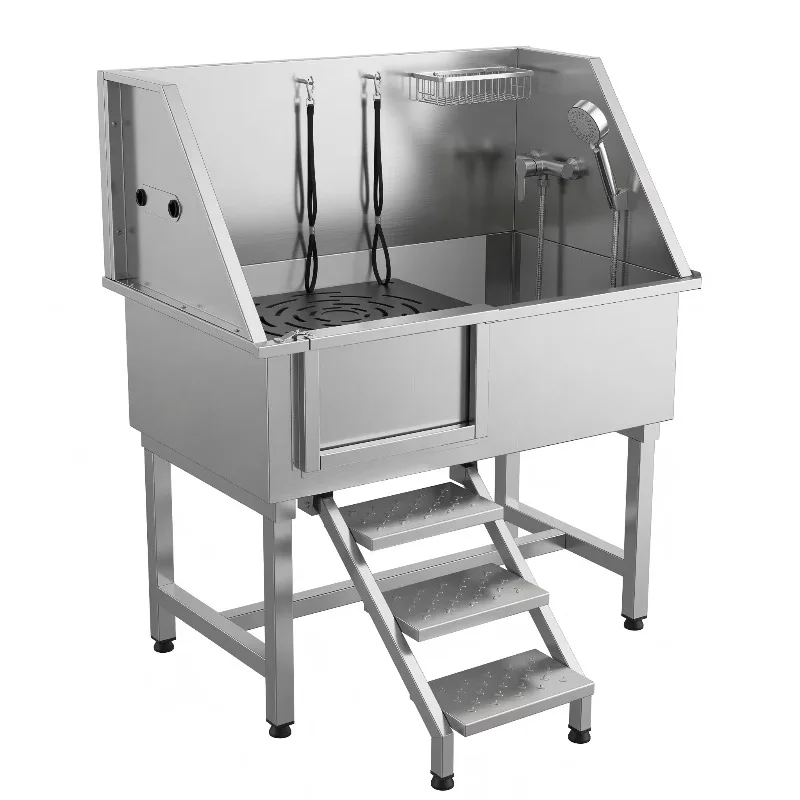 

Top Quality Stainless Steel Pet Bath Tub Pet Dog Bath Tub for Grooming Salon Dog Grooming Tub