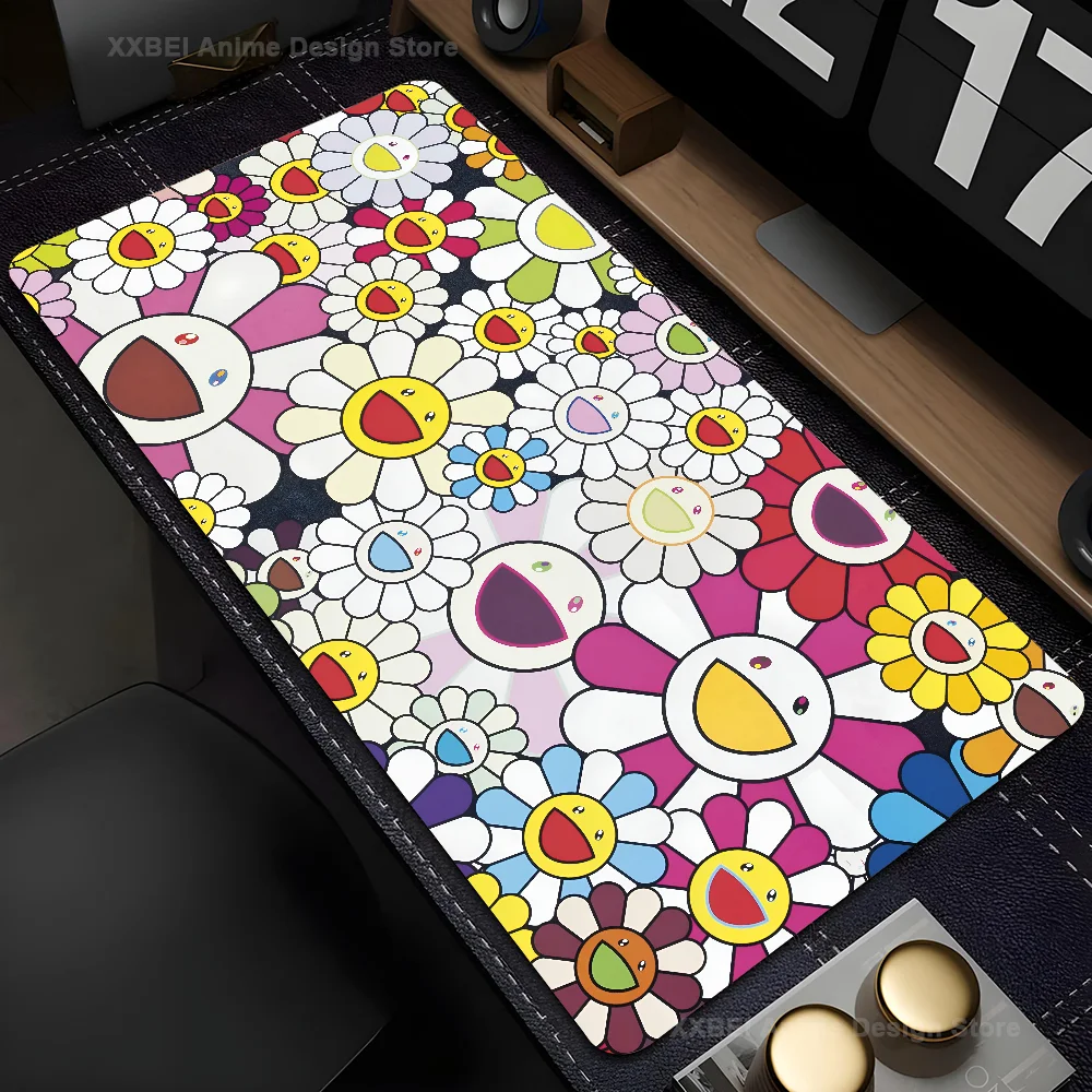 T-Takashi M-Murakami Art Mousepad Mouse Mat Desk Mat With Pad Gaming Accessories Prime Gaming XXL Keyboard Pad Padding Mat