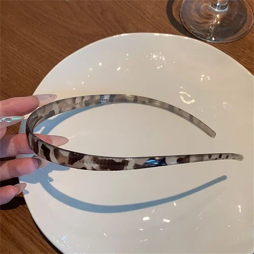 Imagen 2 del producto Nuevas diademas de lujo con estampado de ácido acético para mujer, adorno para el cabello dulce, diadema con sentido Premium, Aro para el cabello, accesorios para el cabello de moda