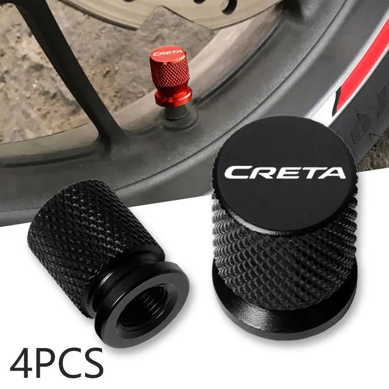 

Car Wheel Tire Valve Caps Tyre Stem Covers Airdust Waterproof For Hyundai CRETA Accessories