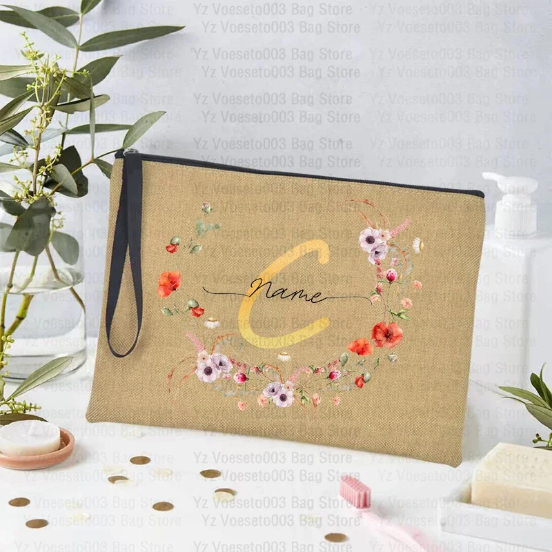 Personalized Customized Name Bag Custom Items Cosmetic Makeup Bags Toiletry Kits School Pencil Pouch Mistress Gift End of Year