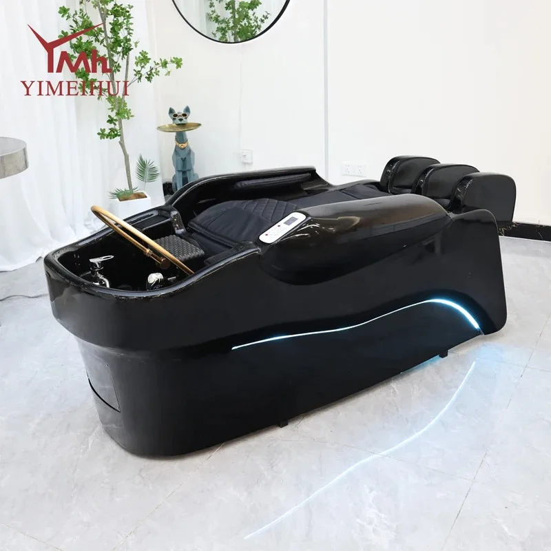 

Barbershop Salon Ceramic Sink Shampoo Bed Head Spa Water Therapy Massage Furniture for Hair Salons