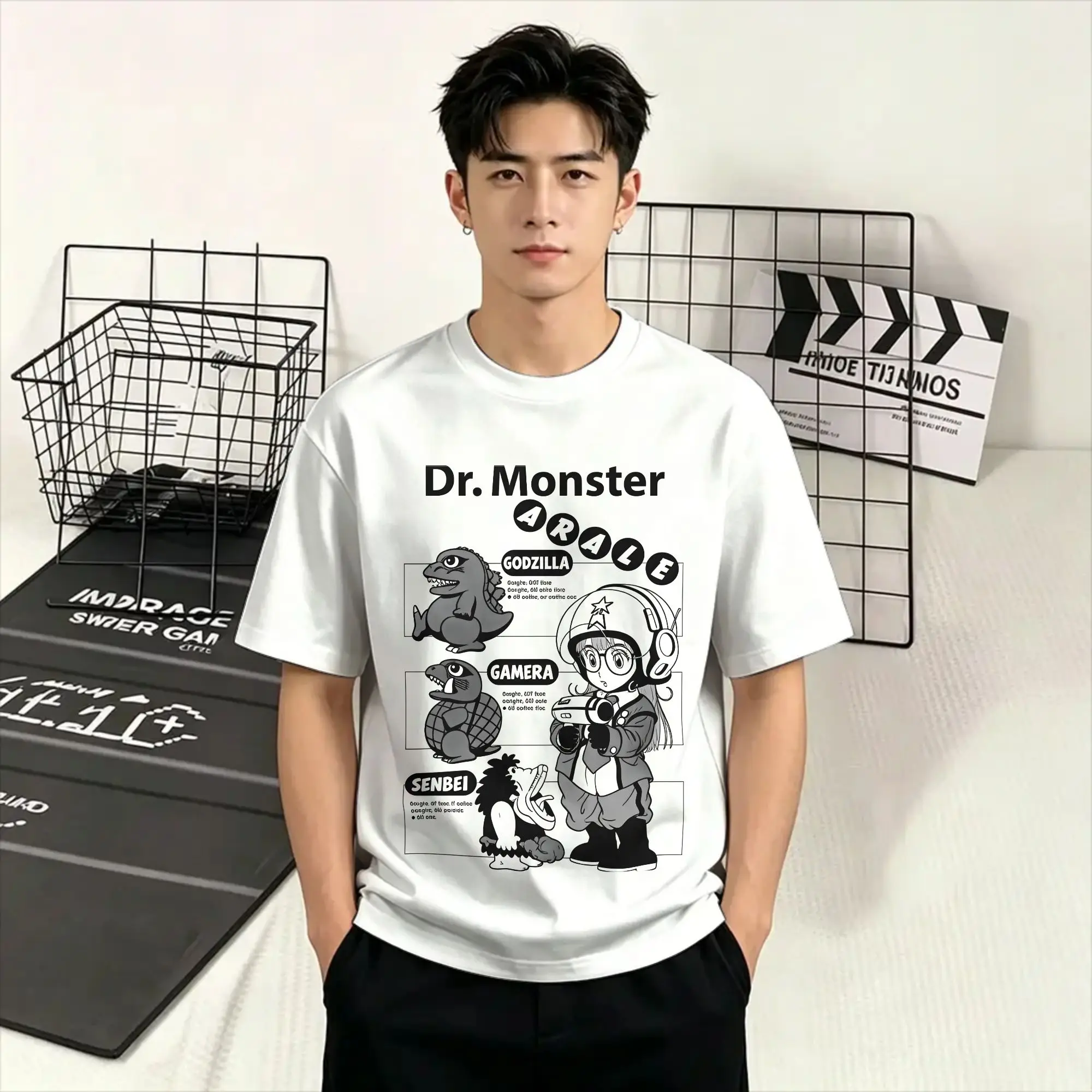 Dr Slump Arale T-Shirt Summer Arale Harajuku T Shirts Male 100% Cotton Crew Neck Plus Size 5XL Tees Short-Sleeve Vintage Tops