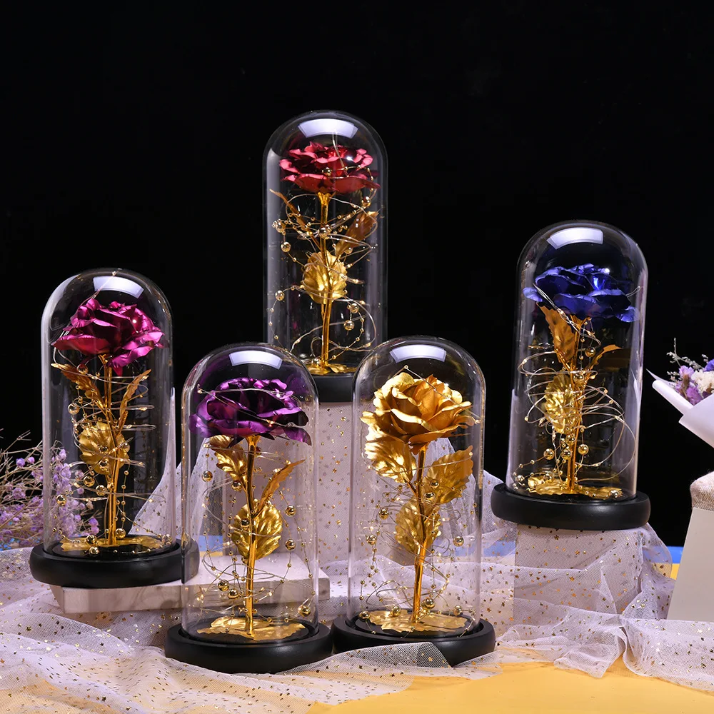 

Mothers Day Rose Gift Galaxy Flowers Rose Gifts Mom Gift Eternity Rose Artificial Flower Last Forever In Glass Dome Anniversary