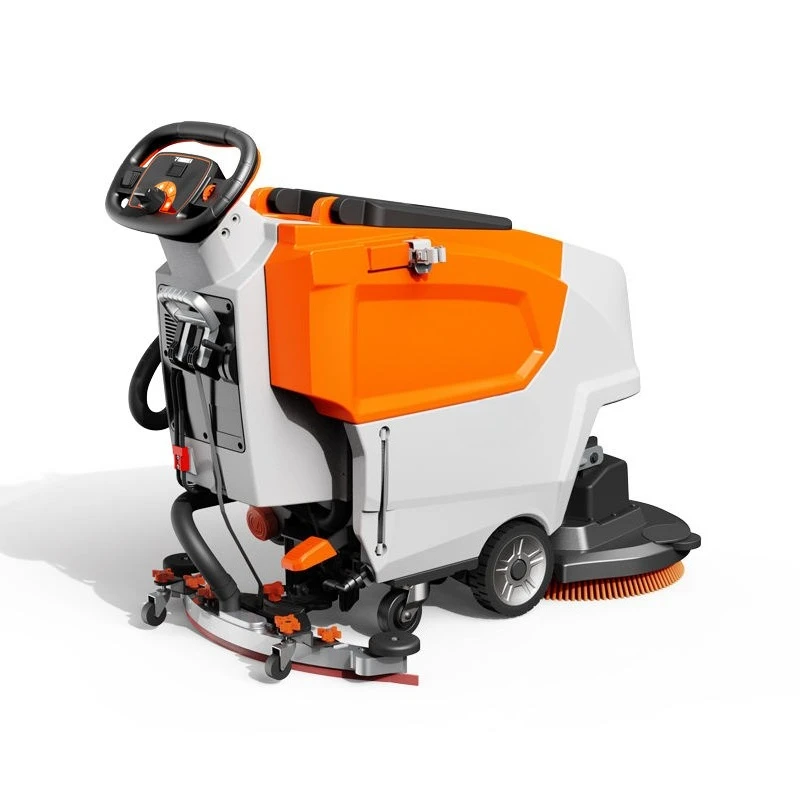 Electric Floor Scrubber Machine Commercial Floor Cleaner Automatic Washing Machine for Tile Concrete Warehouse Garage Cleaning