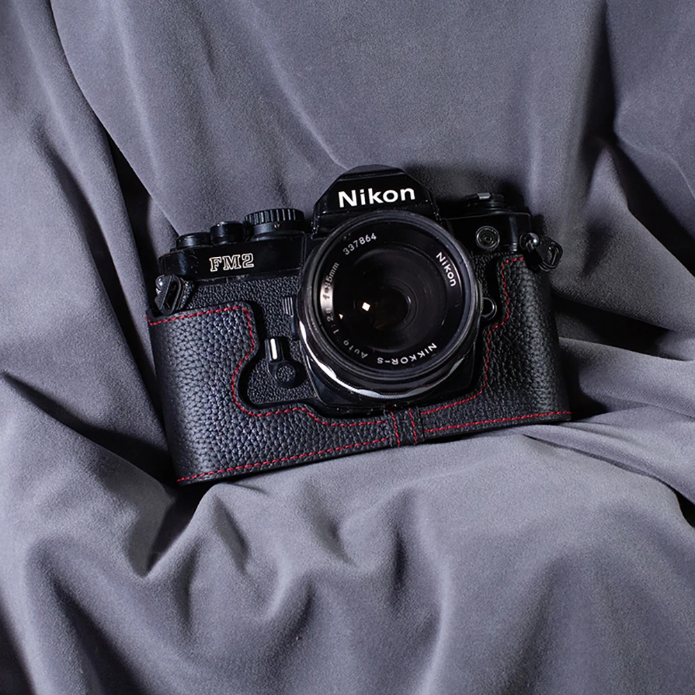 

For Nikon FM2/FE2 F3 F3HP F3AF F3T FE FM Case Genuine Real Leather Half Cover Bag Case FM2/FE2 Case Handmake Leather Camera Bag