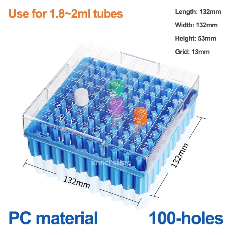 Tube box frozen storage tube box sample frozen box flip tube box