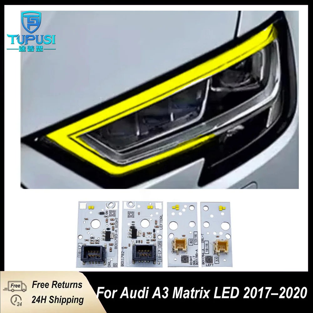 

yellow daytime running lights LED light turning DRL Boards 8V0998473A DRL 8V0998474A replace OEM For Audi A3 RS3 S3 2017-2020