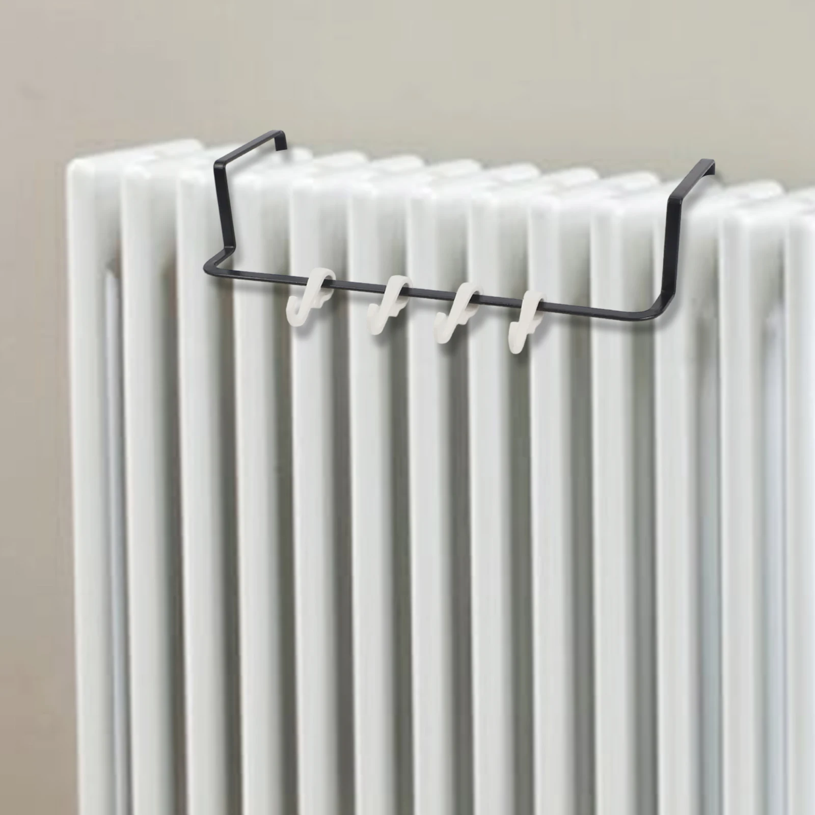 For Home Use For Towels And Clothes Storage Shelf Heating Rack Indoor Drying Organizing Essentials Convenient Hooks