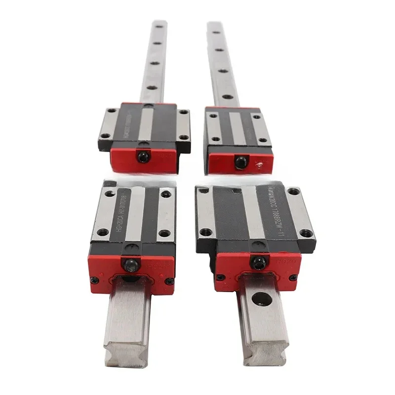 2PCS HGH15 Linear Guide Rail HGH15CA/HGW15CC Slider Block 300 Mm Length 3D Printer 4PCS