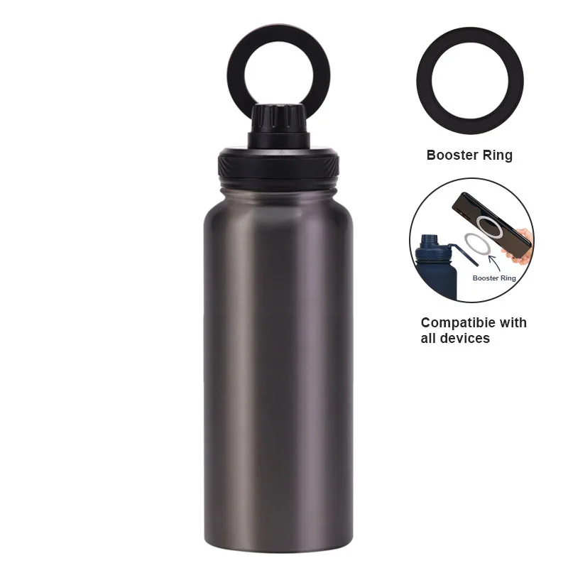 Custom Gift MagSafe Water Bottle with Phone Holder 32oz/1000ML 40oz/1200ML Magnetic Tumbler Flask Personalised Logo