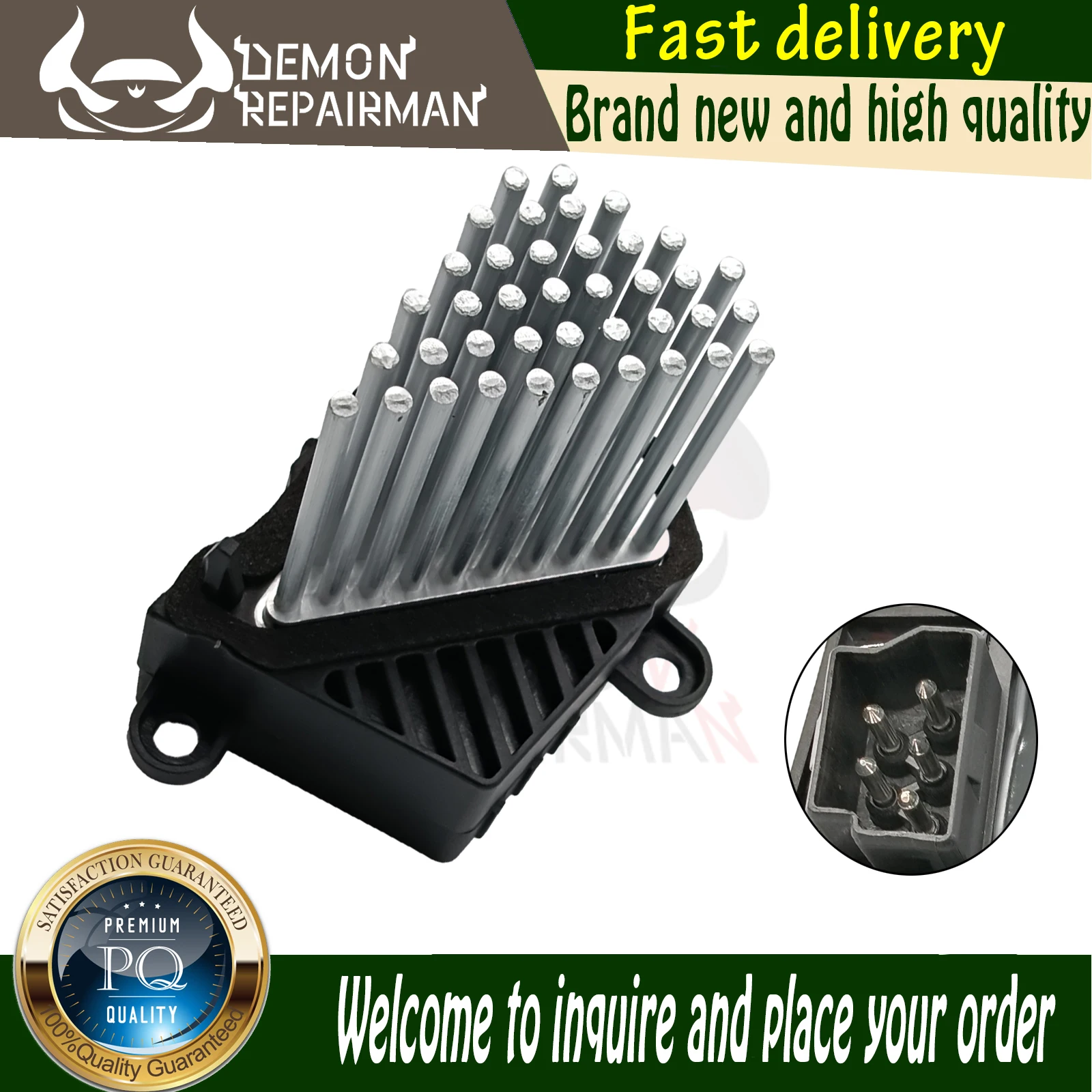 64 11 6 923 204 Car Heater Blower Motor Resistor Compatible with bmw 3 5 Series E46 E39 X3 E83 X5 E53 6923204 6411 6 929 486