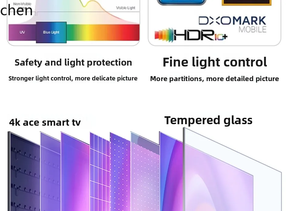 تلفزيون HXL Ace 4K Home LCD ذكي ذو لوحة مسطحة