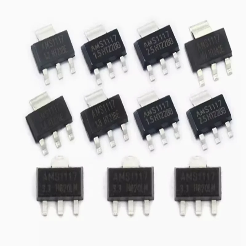 AMS1117-3.3V 1.5/1.8/5.0vADJ Voltage regulator asm1117 power supply ic step-down chip sot-223