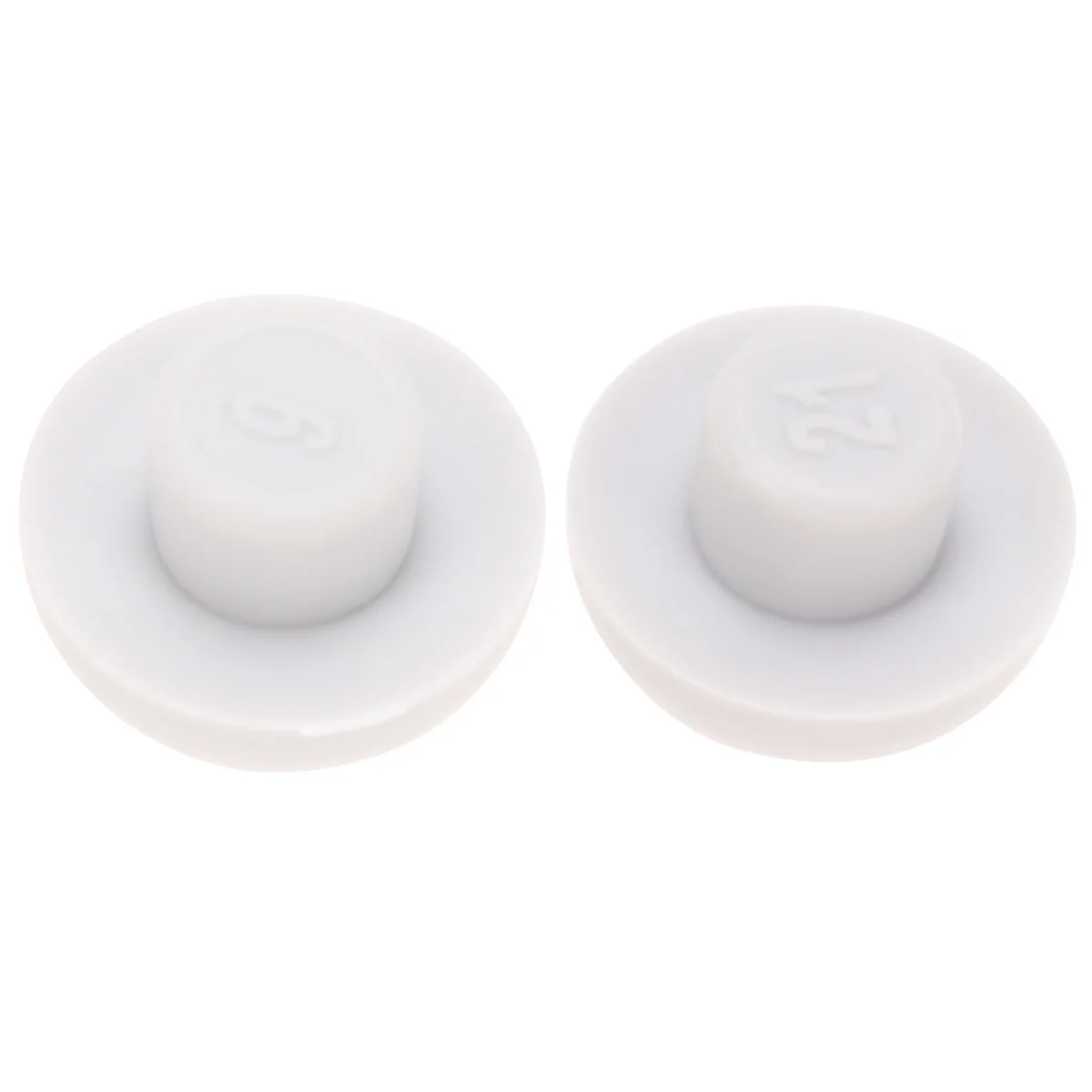 

2pcs Toilet Cover Bumper Grey Plastic Cushioning Pad Durable Antislip Gasket For Bathroom Lifter Toilet Seat Cover Cushioning