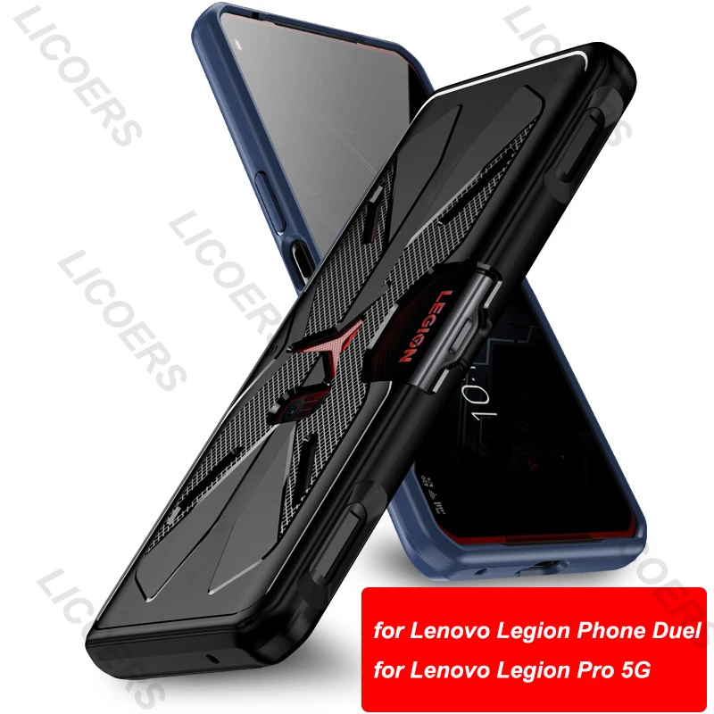 for Lenovo Legion Y70 Y90 2 Pro 5G Phone Duel Case Soft Silicone Shockproof Heat Dissipation Gaming Cover for Legion Duel Funda