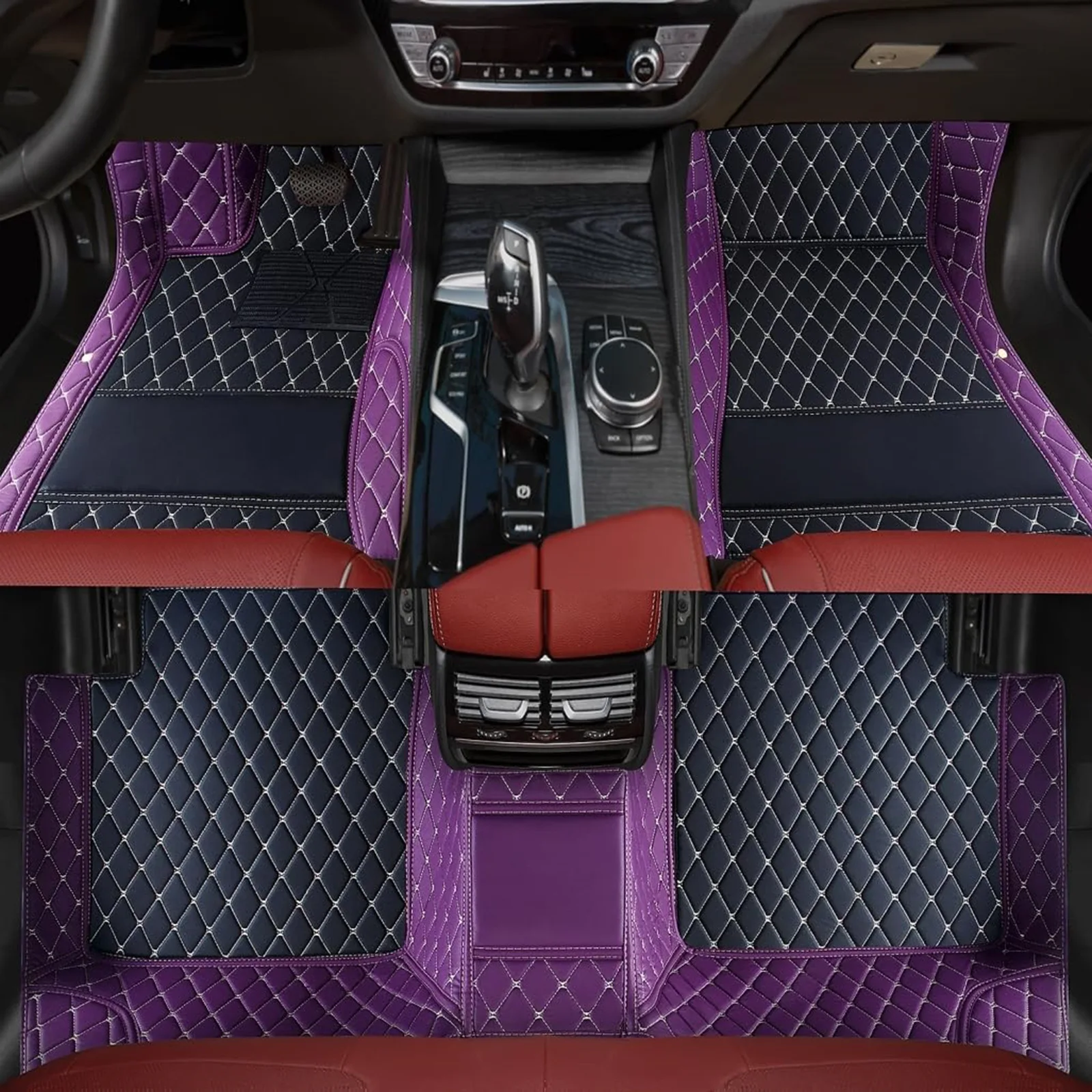 

Car Floor Mats Auto Foot Mat Accessories Vehicle Waterproof Leather Rugs