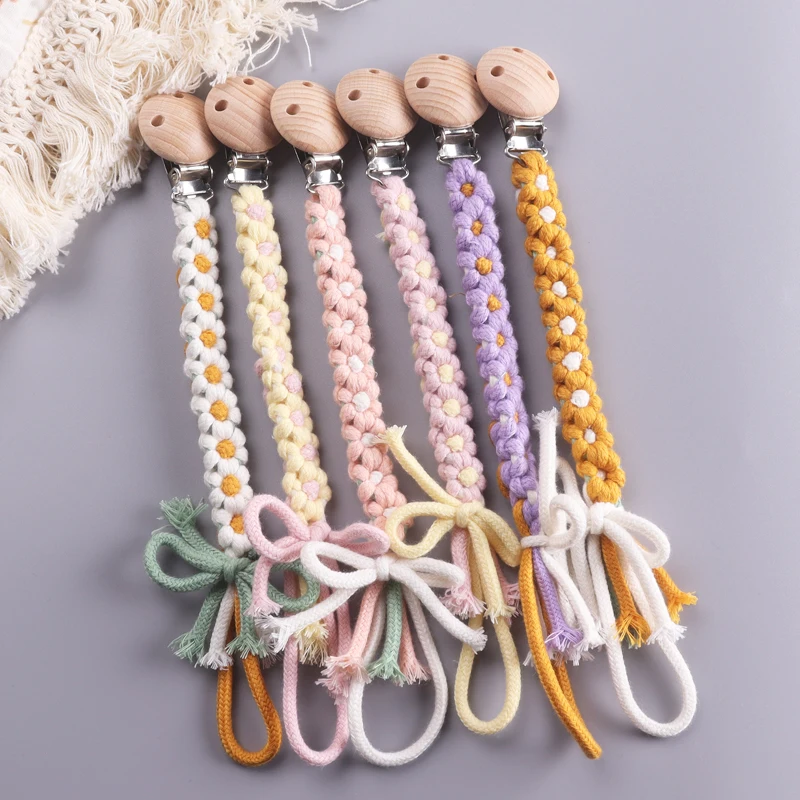 Baby Buche Holz Schnuller Clip handgemachte Schnuller Clips Kette umweltfreundlich