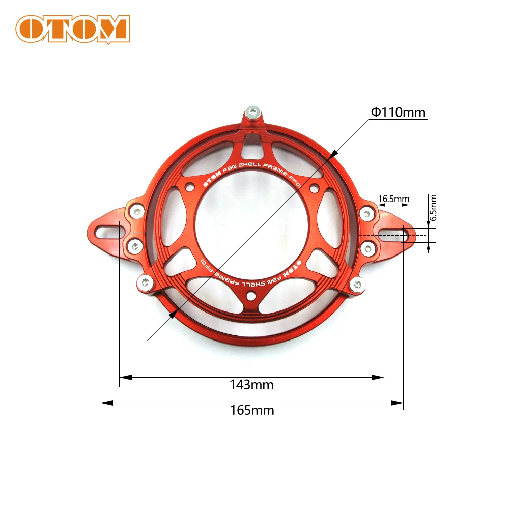 OTOM Motocross MY04s Radiator Fan And Shell Frame Water Tank Bracket Assembly For CRF FC FE SXF KXF RMZ WRF YZF Motorcycle Part