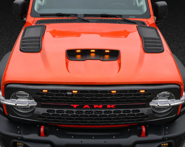 مدينة طبعة هود درع إله الحرب هود تعديل هود الديكور على الطرق الوعرة عدة اكسسوارات خاصة لخزان 300