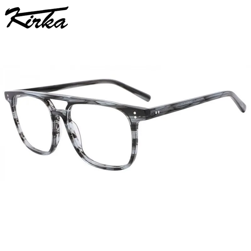 

Kirka Prescription Lenses eyeglasses frame Unisex Acetate Aviator Glasses 4 colours Nearsightedness Presbyopia WD1315P