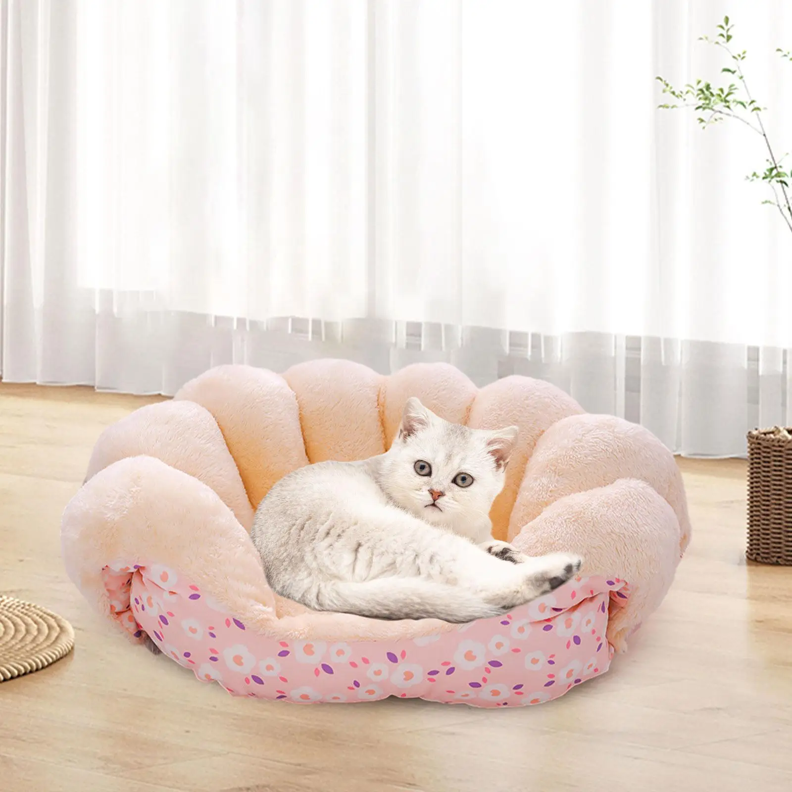 Cute Cats Sleeping Bed Cat Couch Bed Warm Soft Breathable Pet Bed Pet Animal House for Pet Supplies Small Dogs Kitten Puppy Cats