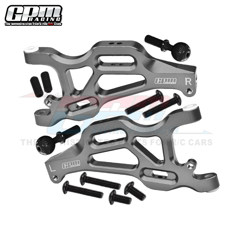 Brazos inferiores delanteros de aluminio GPM para ARRMA 1/7 Mojave 6S Blx Desert Truck ARA 330606