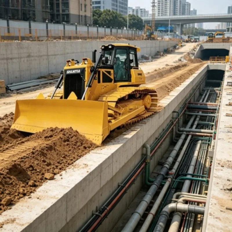 Crawler Dozer Bulldozer 22 Ton Earthmoving Equipment 220HP Hydraulic Heavy Duty Dozer Machine for Road Construction Mining