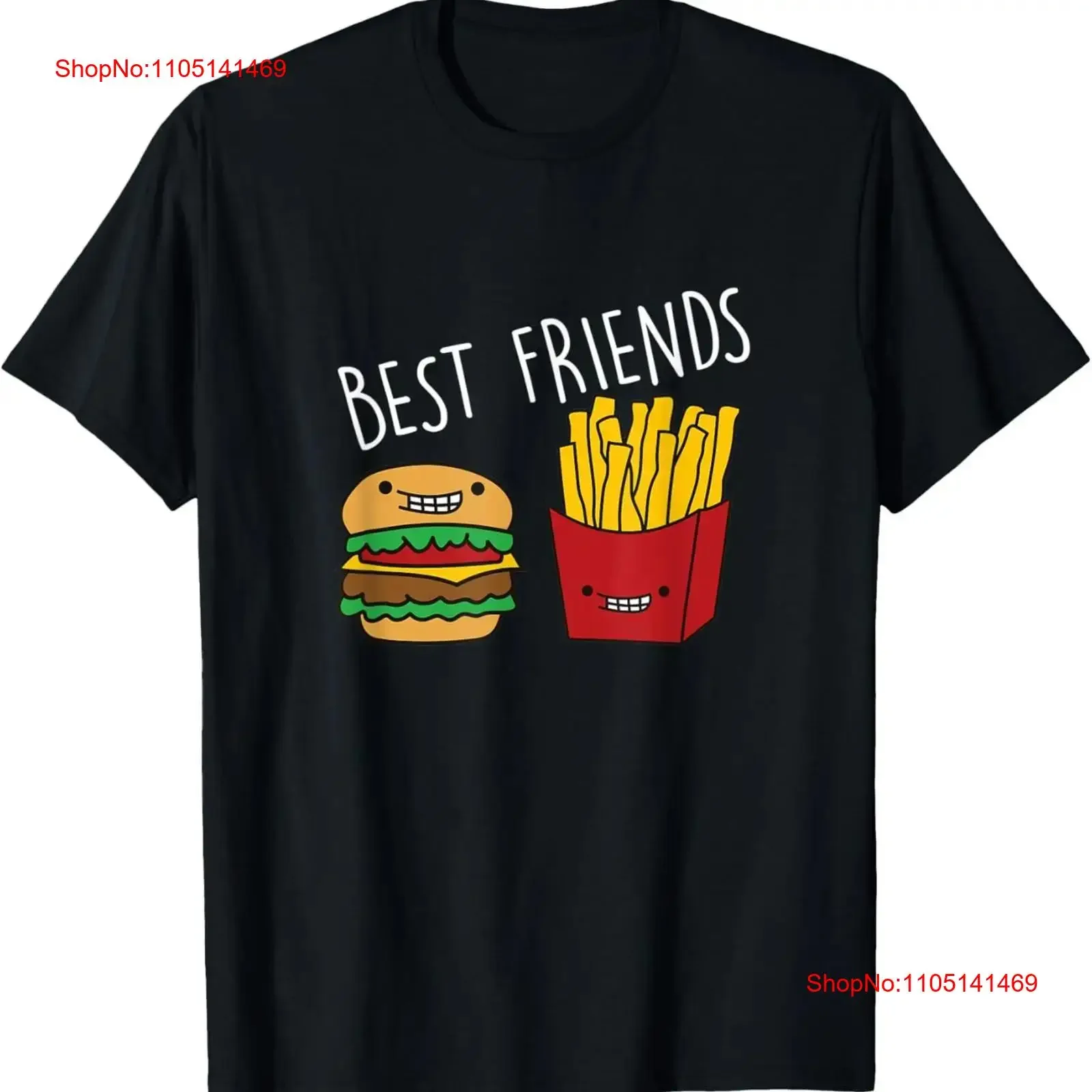 

Friends Fries Cheeseburger Fast Food Burger Lovers T Shirt vintage Washed Casual Breathable Soft Versatile