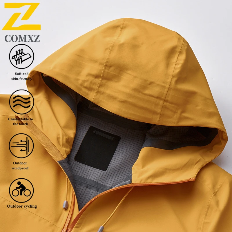 EiAO سترة واقية للزوجين موضة مقنعين مقاوم للماء يندبروف سترة خارجية للمشي التخييم الصيد العصرية أكتيفيوير 2025