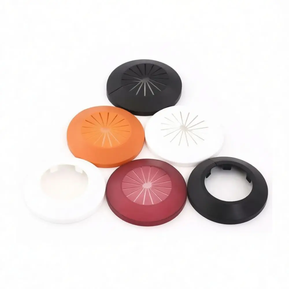 Snap On Pipe Escutcheon Plate Decorative Cover For Plumbing Sewer Conduit Hole Shield Wall Flange Plastic Base Cap