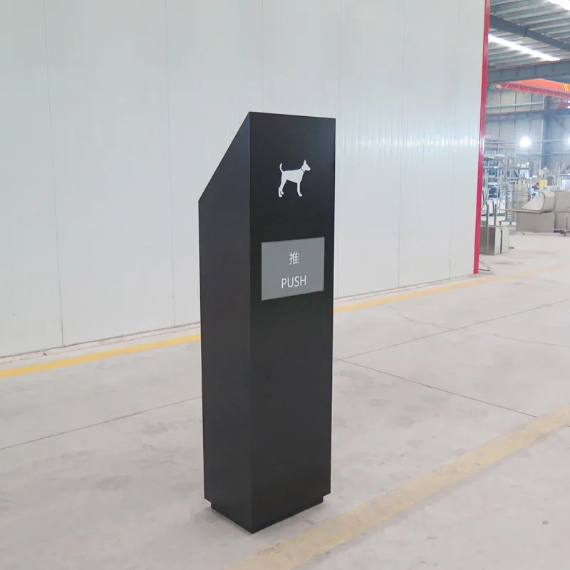 Park pet poop trash can animal poop special collection box community dog poop trash can toilet picker
