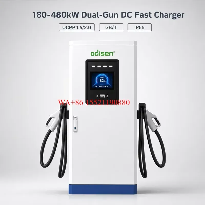 WMWMNU New 180kW 240kW 360kW 480kW DC Fast Charger for CCS2 CHAdeMO GBT Dual Gun IP55 Floor Stand EV Charging Station Heavy