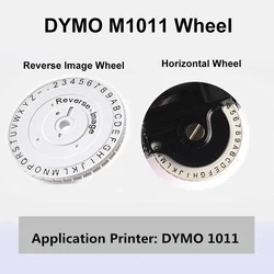 1Pcs Template Original Dymo Rhino Spare Embossing Wheel for M1011 Horizontal Version letter font and Reverse Image Wheel