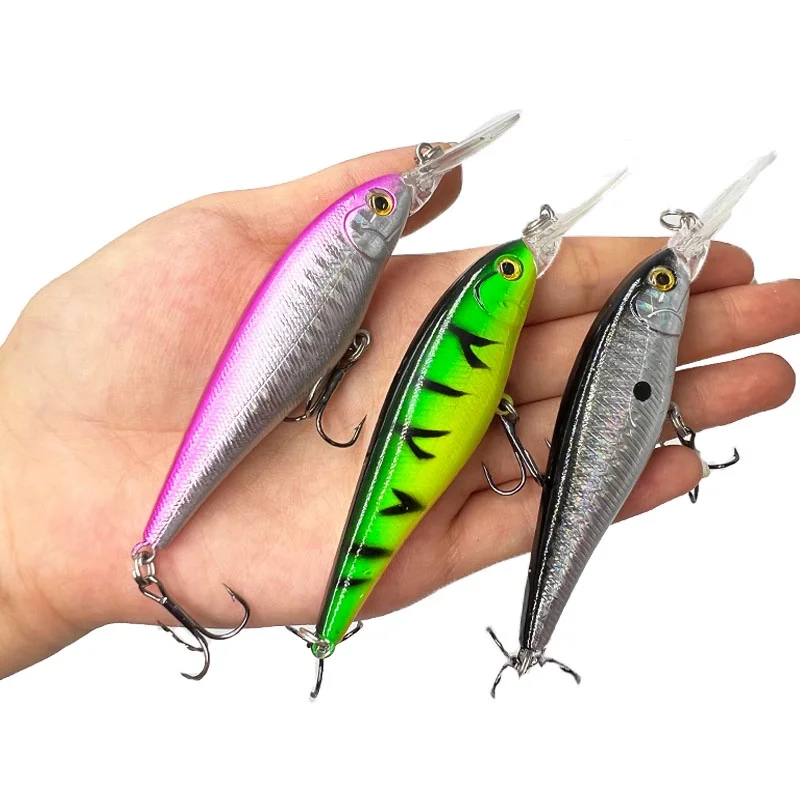 1/5PCS Floating Minnow Fishing Lures 11cm 10.3g Jerkbait Bass Pike Carkbait Wobblers Swimbait Professional Bait pesca  fishing