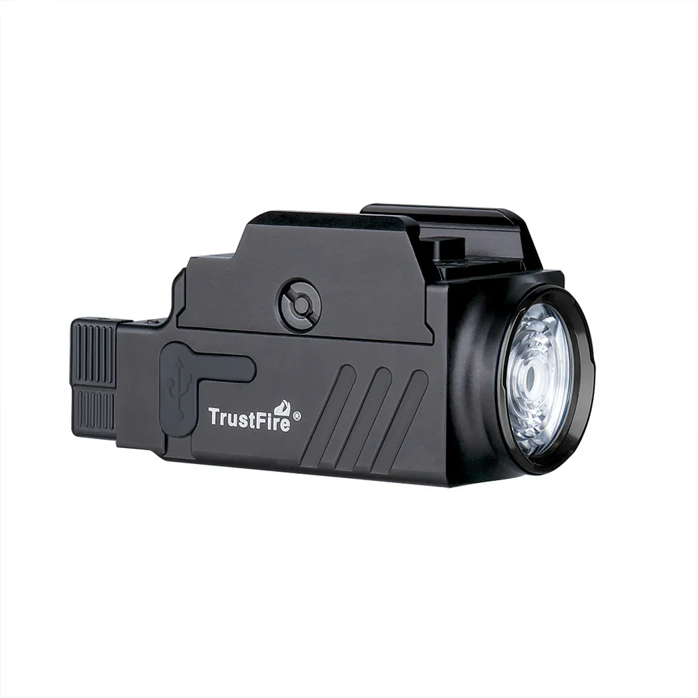 Trustfire GM23 Tactical Led Flashlights 800Lumen Rail Mounted Quick Release USB Rechargeable Weapon Light for Taurus Glock 17 19