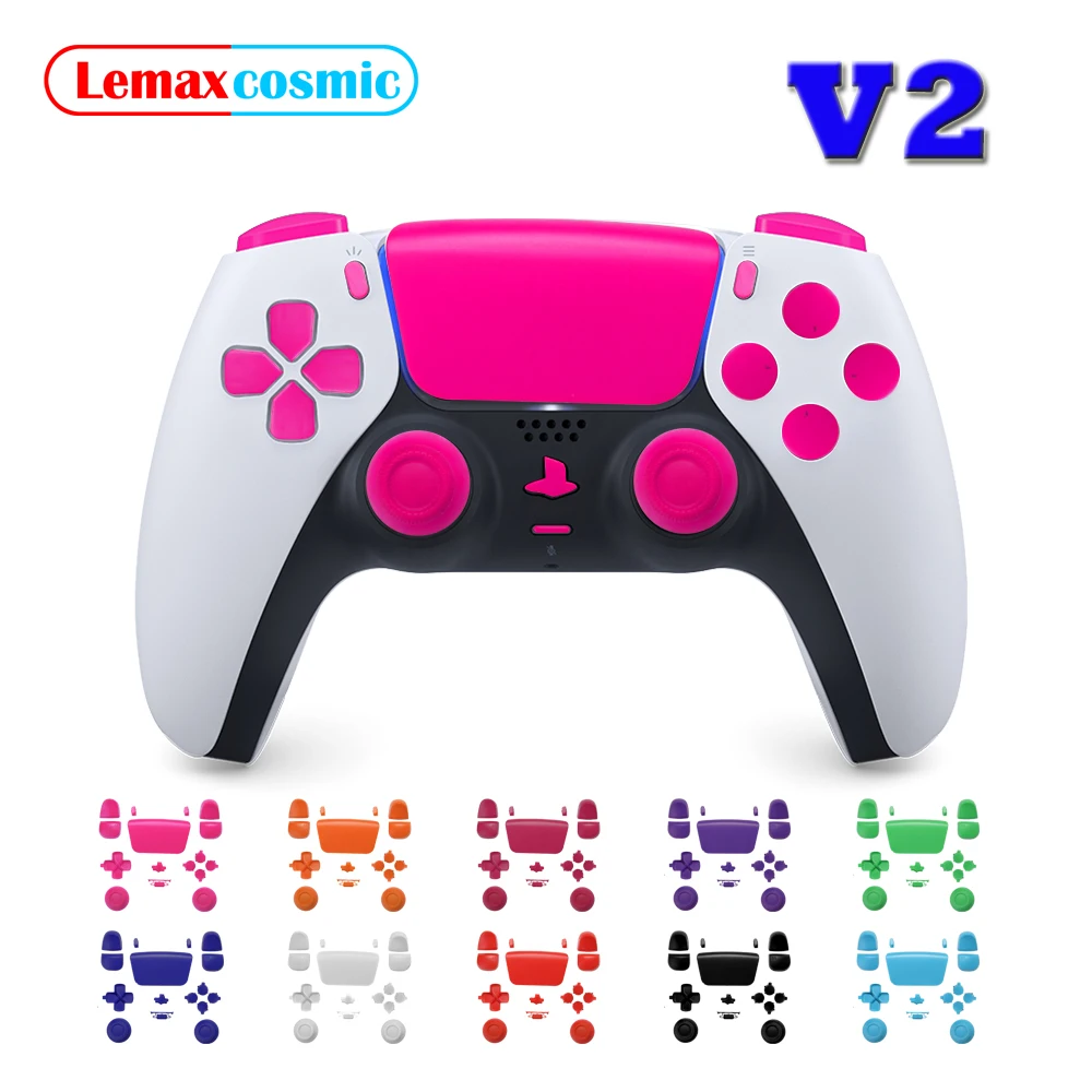 V2.0 Cross D-pad Direction Function Key Buttons L1 R1 L2 R2 Touchpad Joystick Grip Cover For Sony Playstation 5 PS5 Dualsens