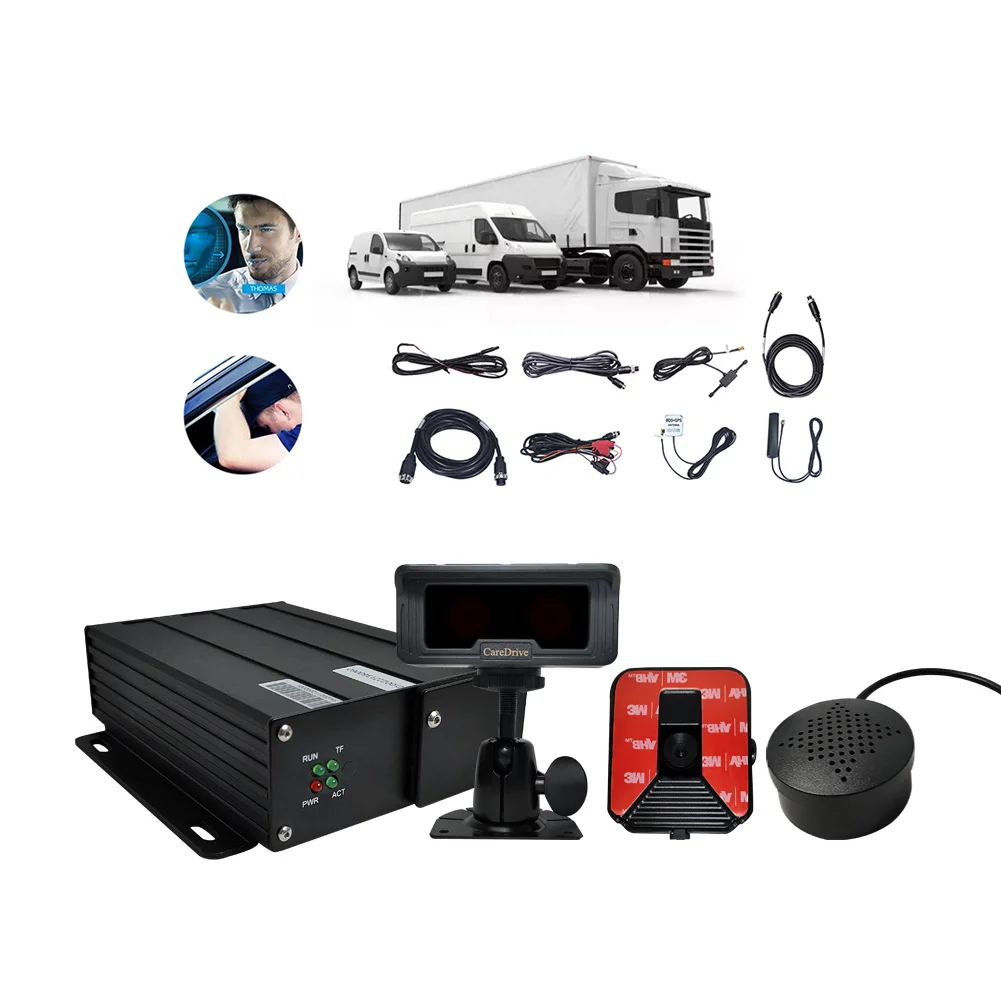 Sistem Kamera Sensor Kelelahan Mata Pencegah Mengantuk saat Mengemudi Anti Tabrakan ADAS CareDrive Factory MR800 Dsm