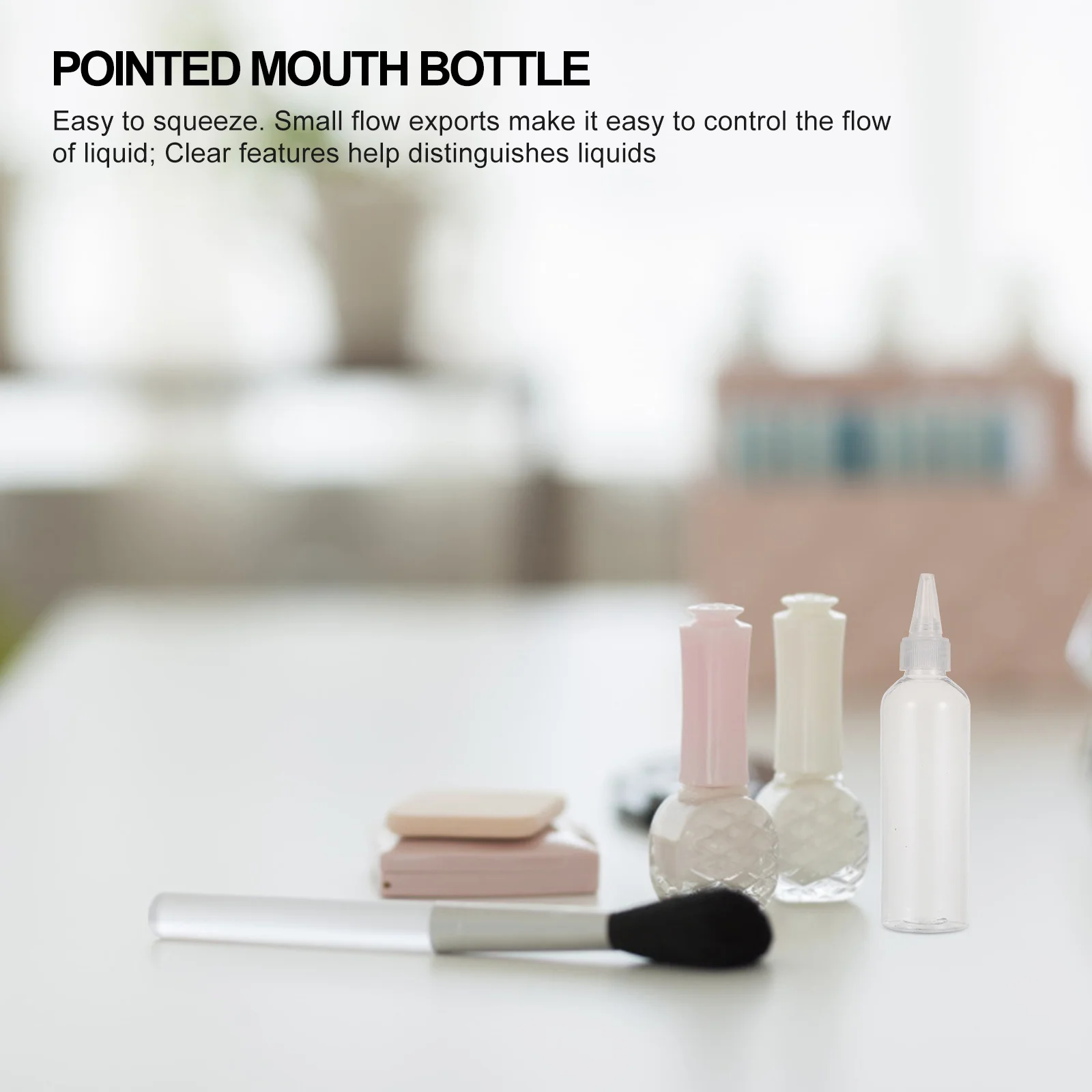 20 Stuks Lege Knijpflessen 120Ml Plastic Puntige Mond Vloeistof Dispenser Voor Cosmetica Pigment Olie Opslag Fles Transparant