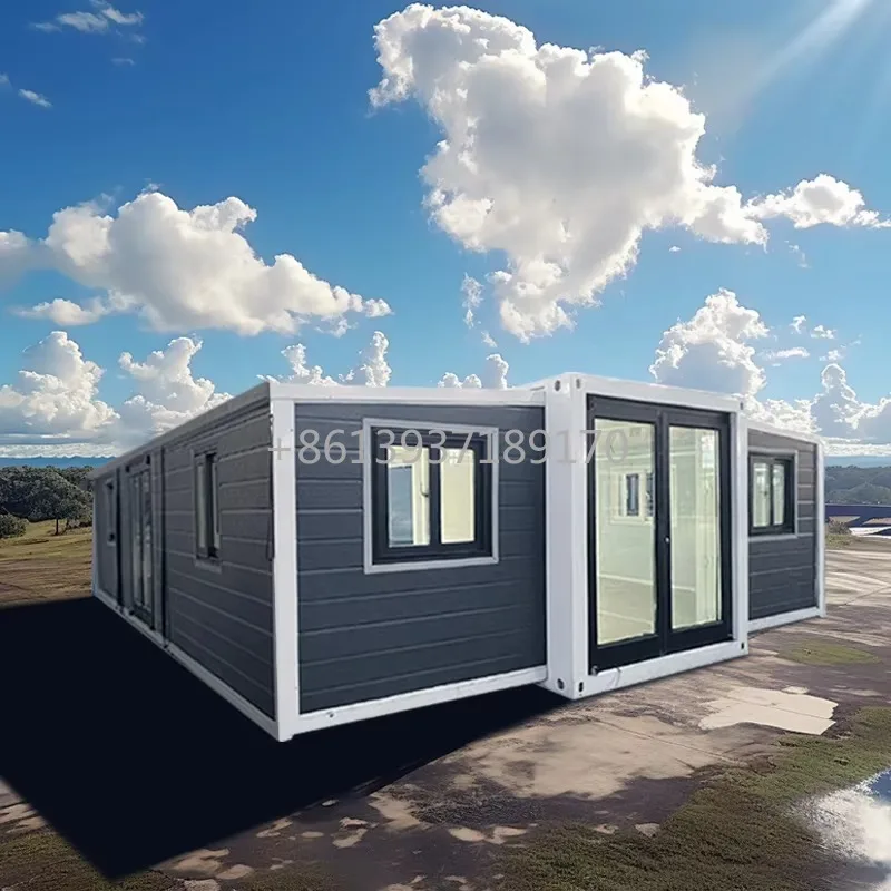 Factory Australian Standard Granny Flat Folding Expanding Container House 2 Bedroom Prefabricated Container Home