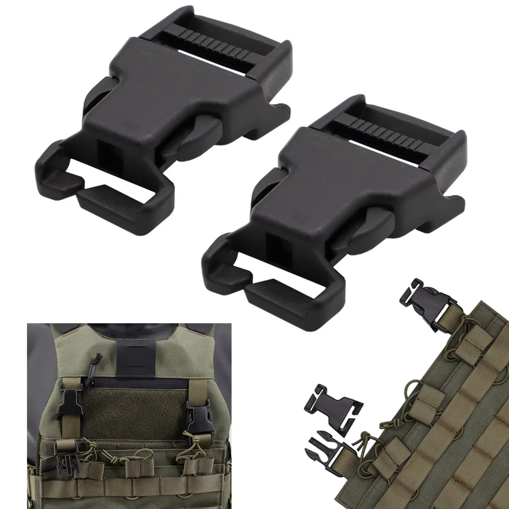 1 Inch QASM Buckle Quick Attach Surface Mount Side Release Buckle MOLLE PALS Webbing Hunting Vest Modular Attachment Point