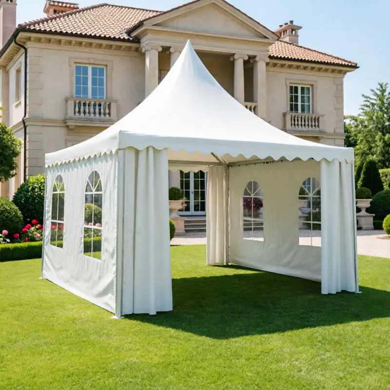 Custom 4*4M Par Tent Wedding Patio Gazebo Outdoor Pagoda Tent with Removable SideWalls