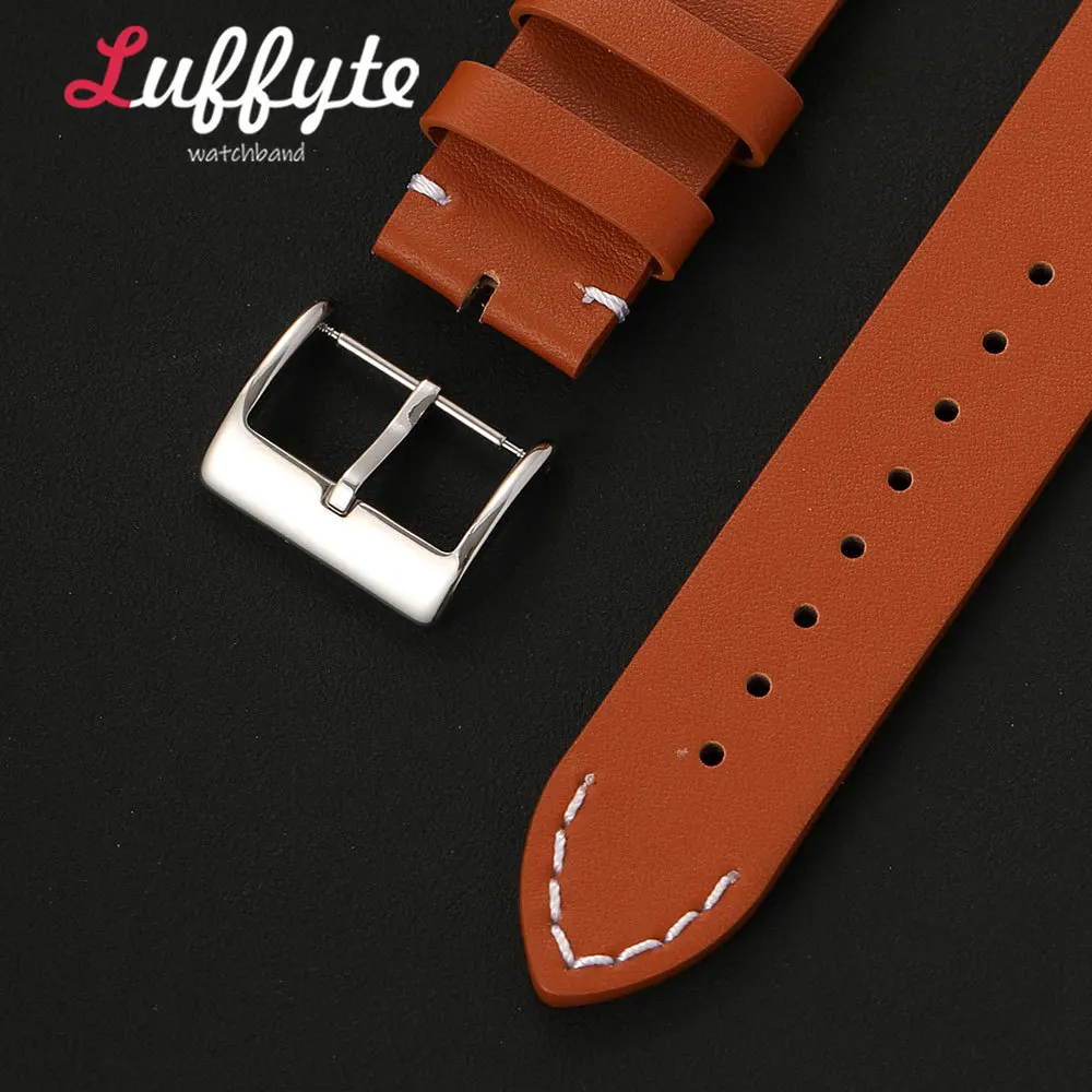 16mm 18mm 20mm 22mm Watch Band Accessory Metal Tang Buckle Strap Stainless Steel Polished Silvery Watch Buckles view 3