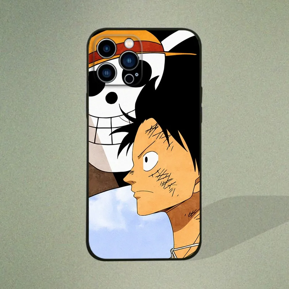 L-Luffy Anime One P-Piece  Phone Case  for IPhone 15,14,13,12,11 Pro Max Mini 8,7 Plus SE2 X XR XS MAX Silcone Soft Covers