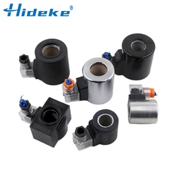 Hydraulic Solenoid Valve Copper Coil MFJ12-25 MFZ/MFB10/12-37/60YC 220/110/24/12V Hole Diameter19/20/22/23MM Height 50/51MM DIN