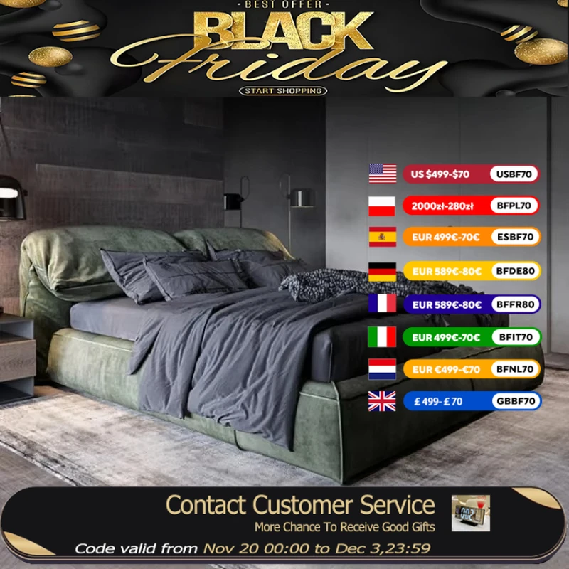 

Duvet Luxury Velvet Bed Double Storage Set Backrest Modern Tatami Bedroom Beds King Size Adults Floor Cama De Casal Furniture