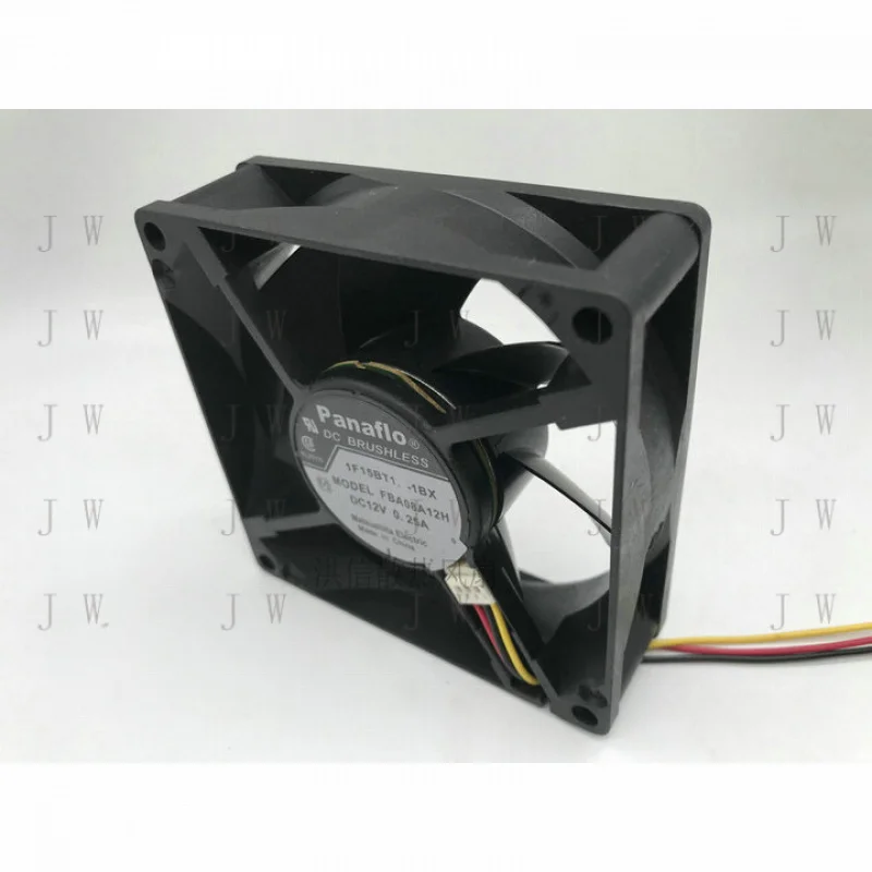 W for Panaflo FBA08A12H 12V 0.25A 8CM 8025 3-wire cooling fan