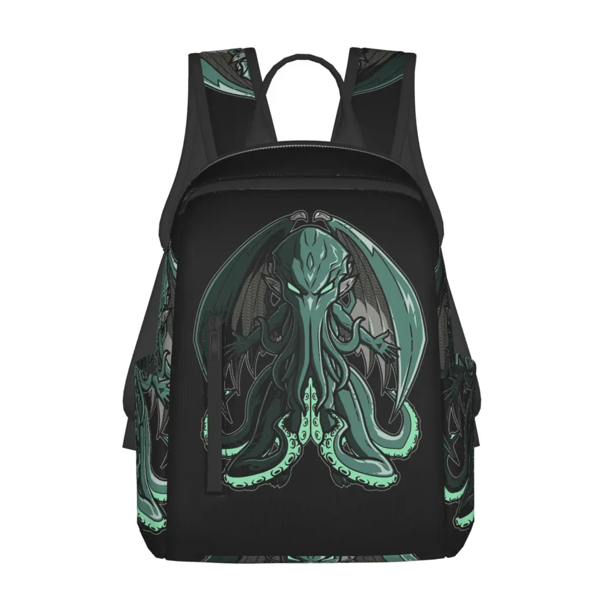 Cthulhu Monster Fantasy Art Backpack Daypack Large Capacity Kids BookBag School Bag Shoulder Bags for Men Women