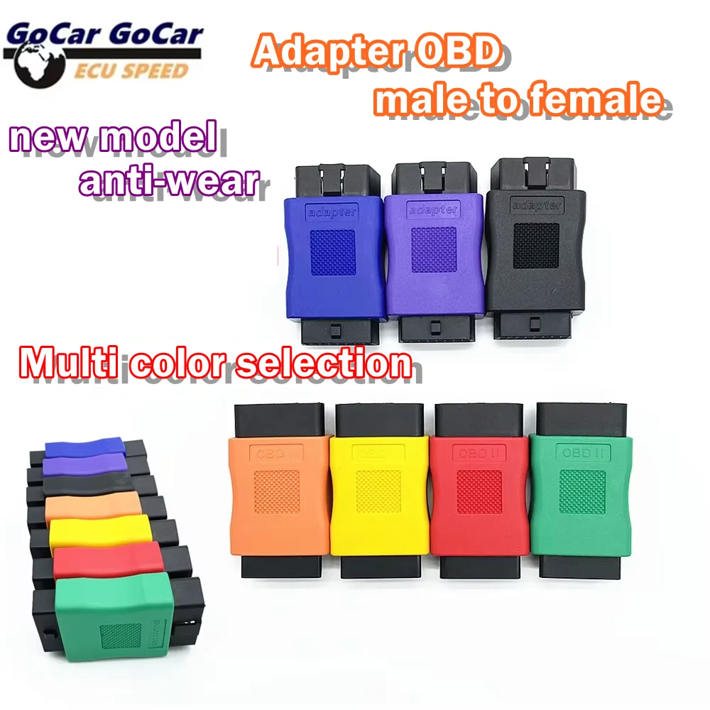 New Auto OBD Adapter 16pin Male to Female Interface OBD2 Extension Connector Anti Wear Shell Univeral OBDII Car Connect Adapter